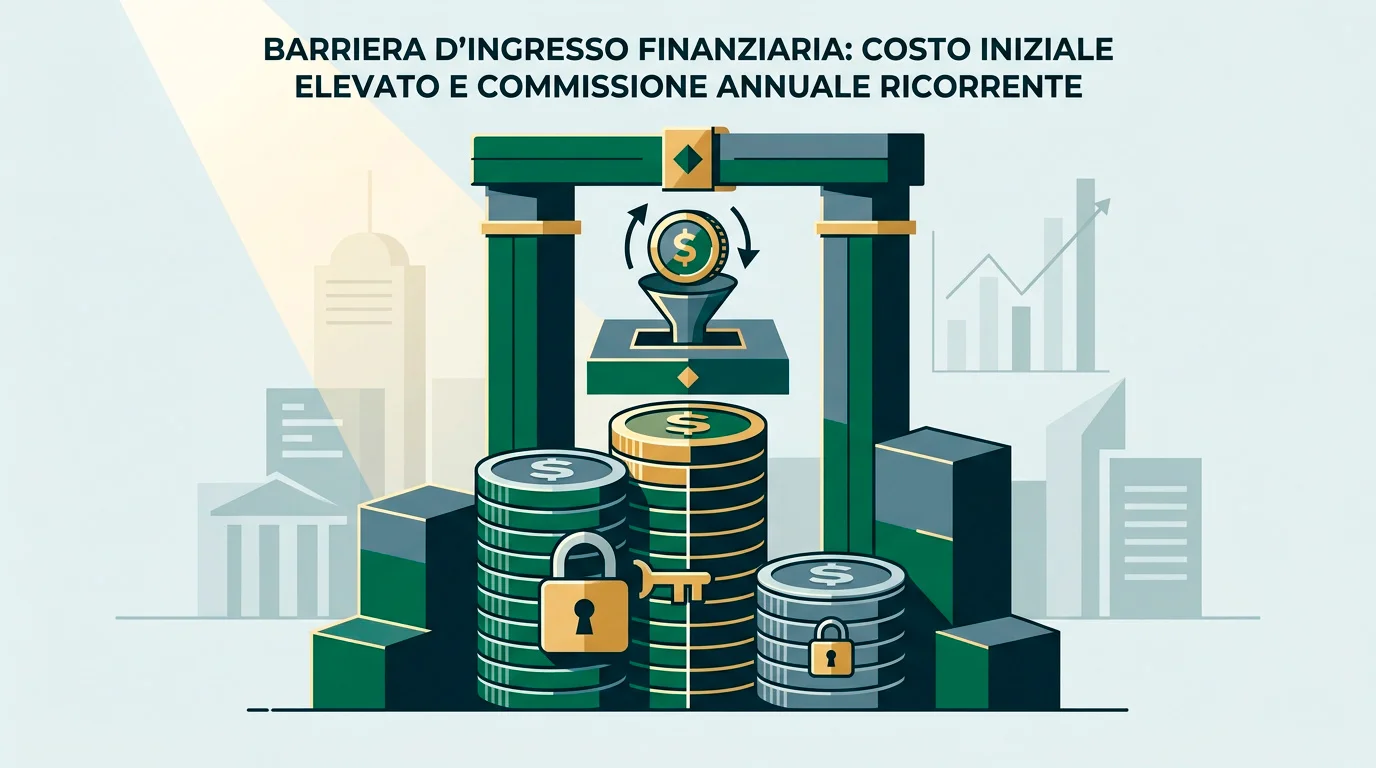 Struttura economica della concessione con corrispettivo iniziale e canone annuo sul margine netto