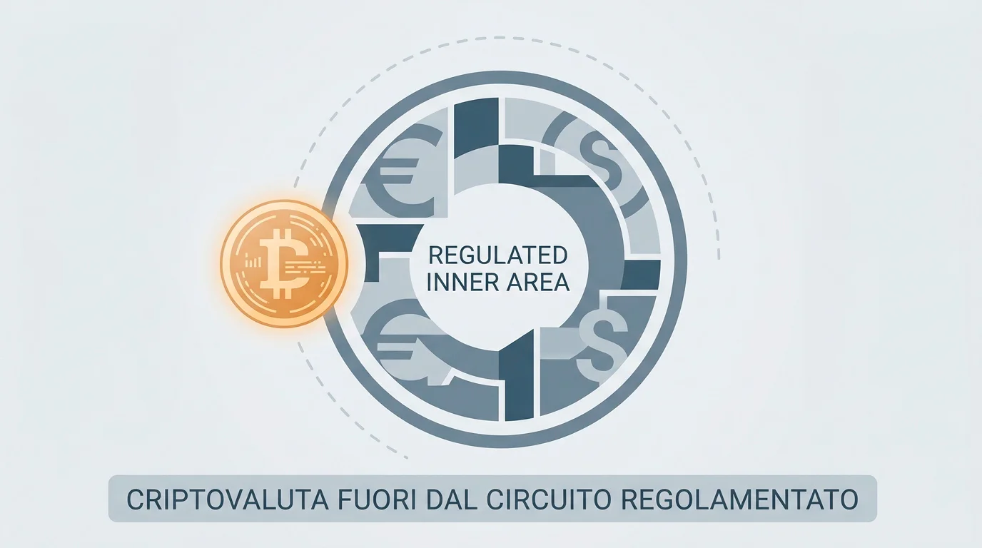 Le criptovalute compaiono solo sulle piattaforme estere e restano fuori dal circuito ADM