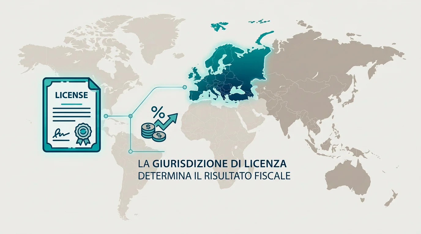 Collegamento tra la giurisdizione della licenza dell'operatore e il regime fiscale applicabile