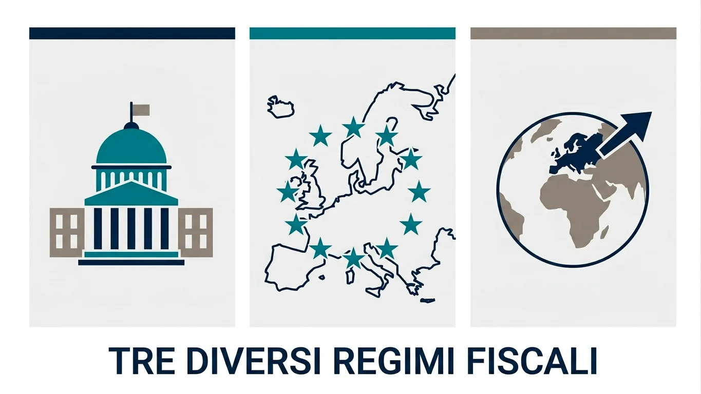 Confronto tra i tre regimi fiscali delle vincite: concessione ADM, licenza UE-SEE e licenza extra-UE